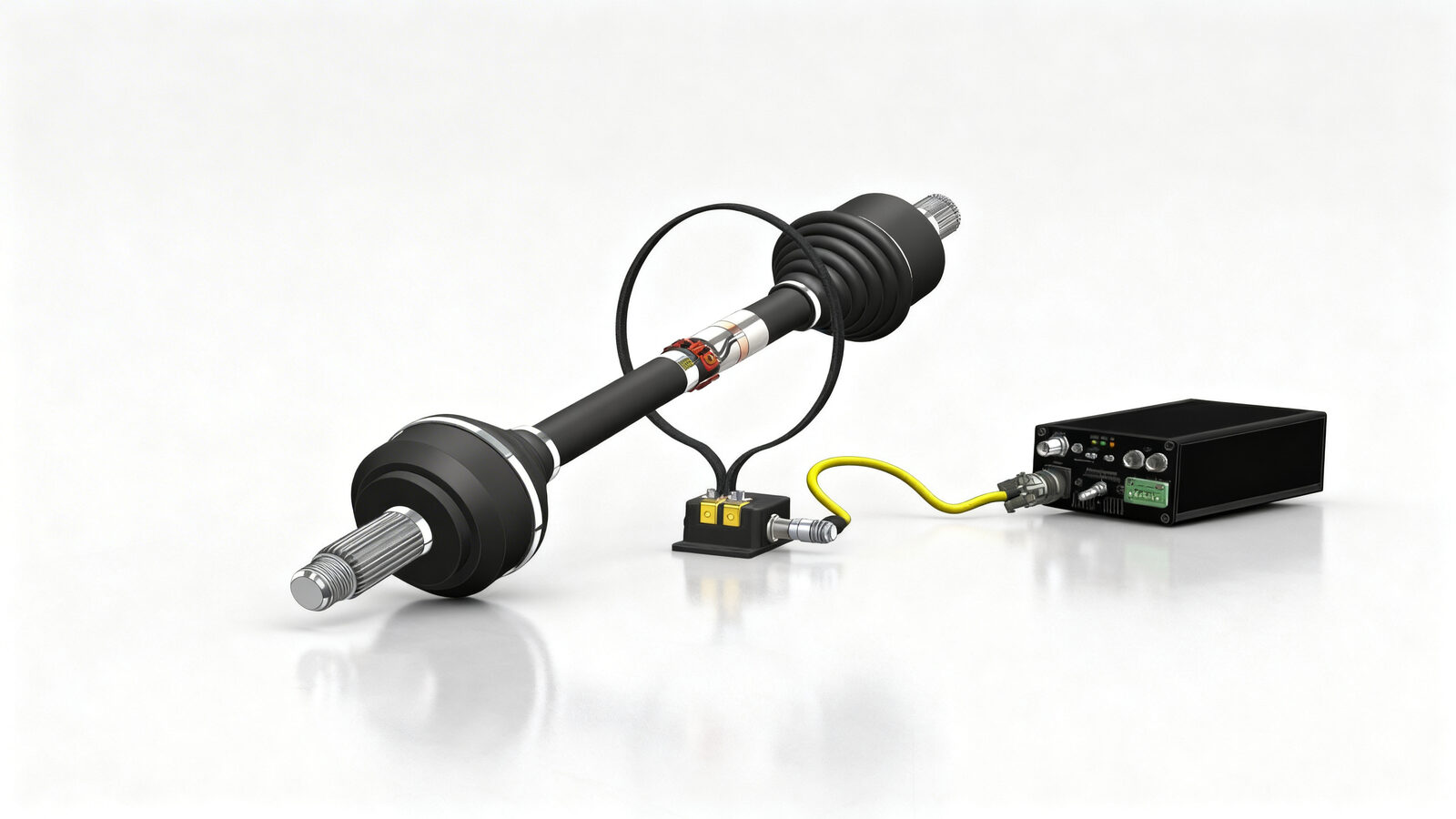 Driveshaft with AXON telemetry system for contactless torque measurement